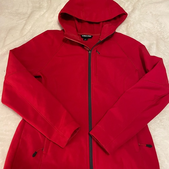 Title: Ladies Red Medium Jacket - Perfect for Fall & Spring - Picture 4 of 4